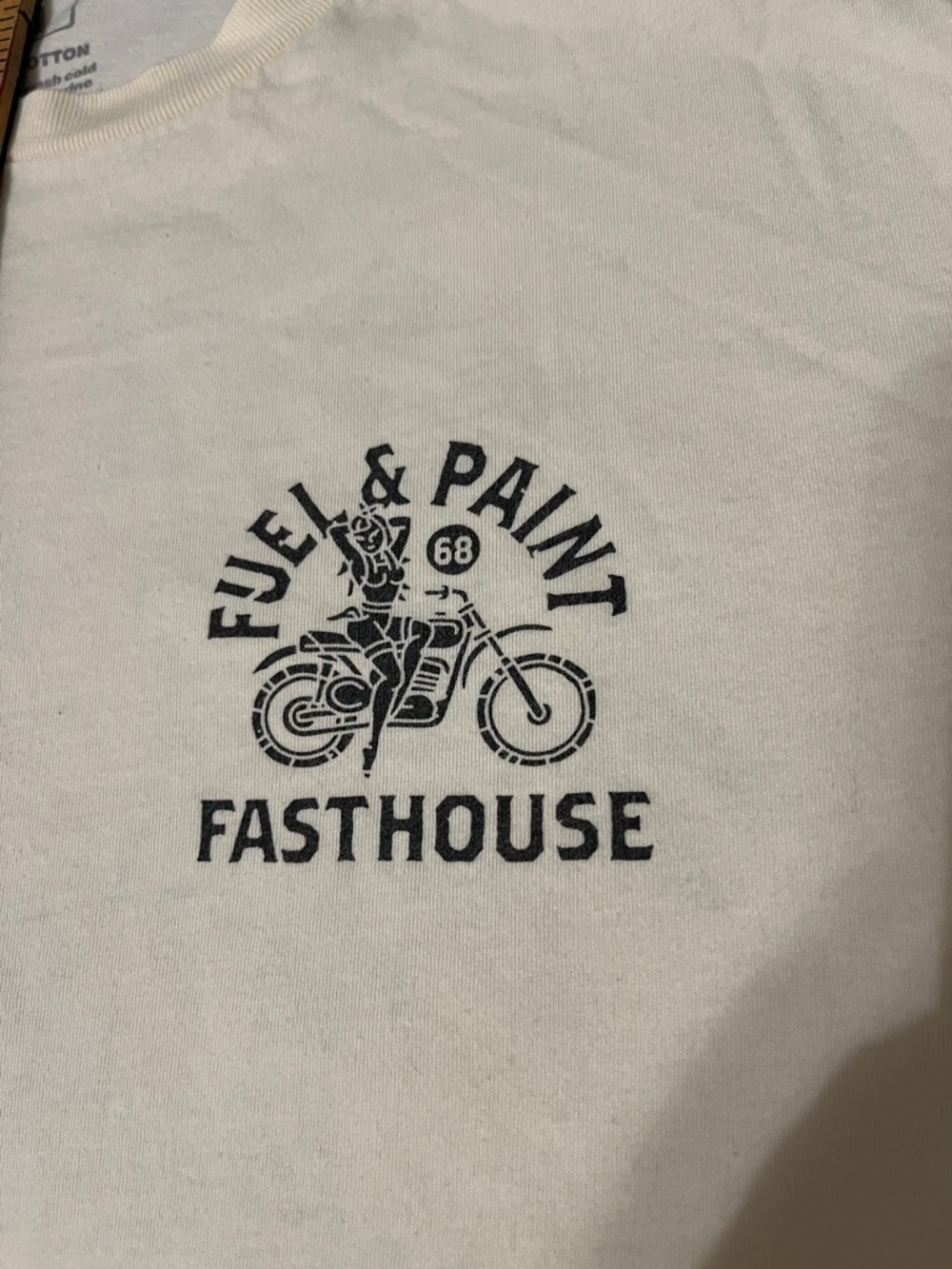 Fast House Men's Fuel & Paint Graphic Tee - Cream Medium